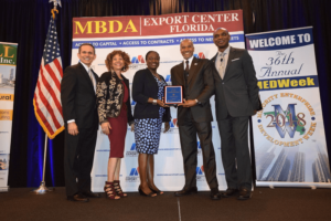 USVI EDA Accepting Award