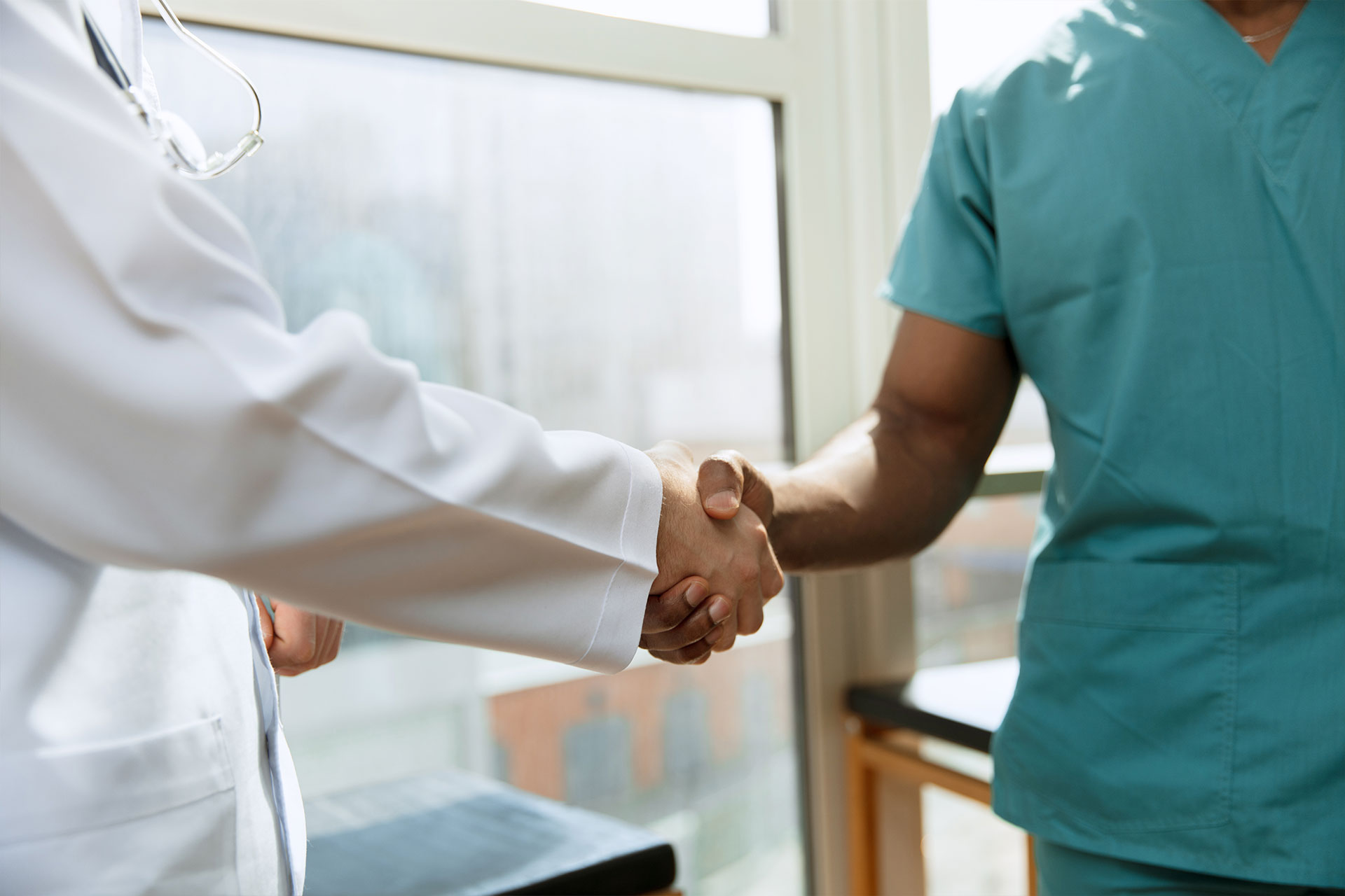 doctors shaking hands