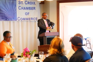 Governor Albert Bryan Jr. addresses St Croix Chamber of Commerce 2020