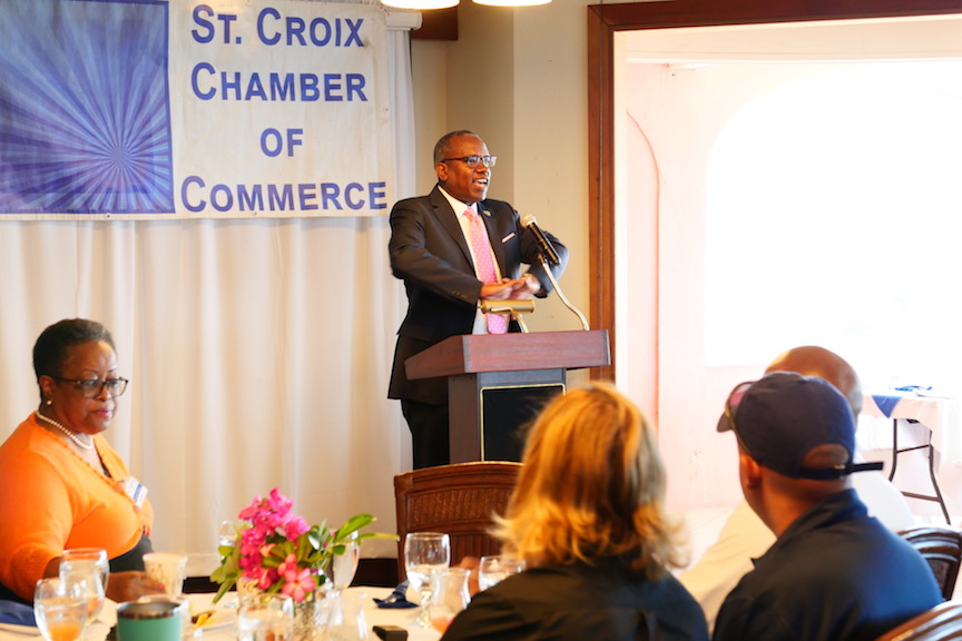 Governor Albert Bryan Jr. addresses St Croix Chamber of Commerce 2020