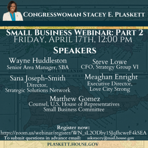Plaskett Small Business Webinar 2 promo