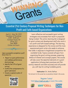Grant Writing for Non-profits Flyer