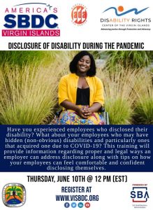 sbdc disclosure disabilities
