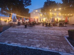 Prosperty Farm Distillery outdoor patio