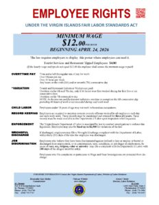 Updated Minimum Wage April 2026 Poster